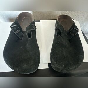 Birkenstock Black Suede Shoes